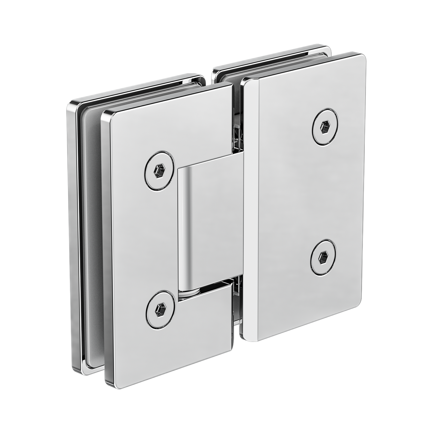 180 Degree Glass To Glass Shower Hinge 10mm Glass Chrome