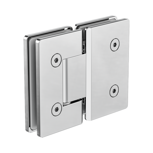 180 Degree Glass To Glass Shower Hinge 10mm Glass Chrome