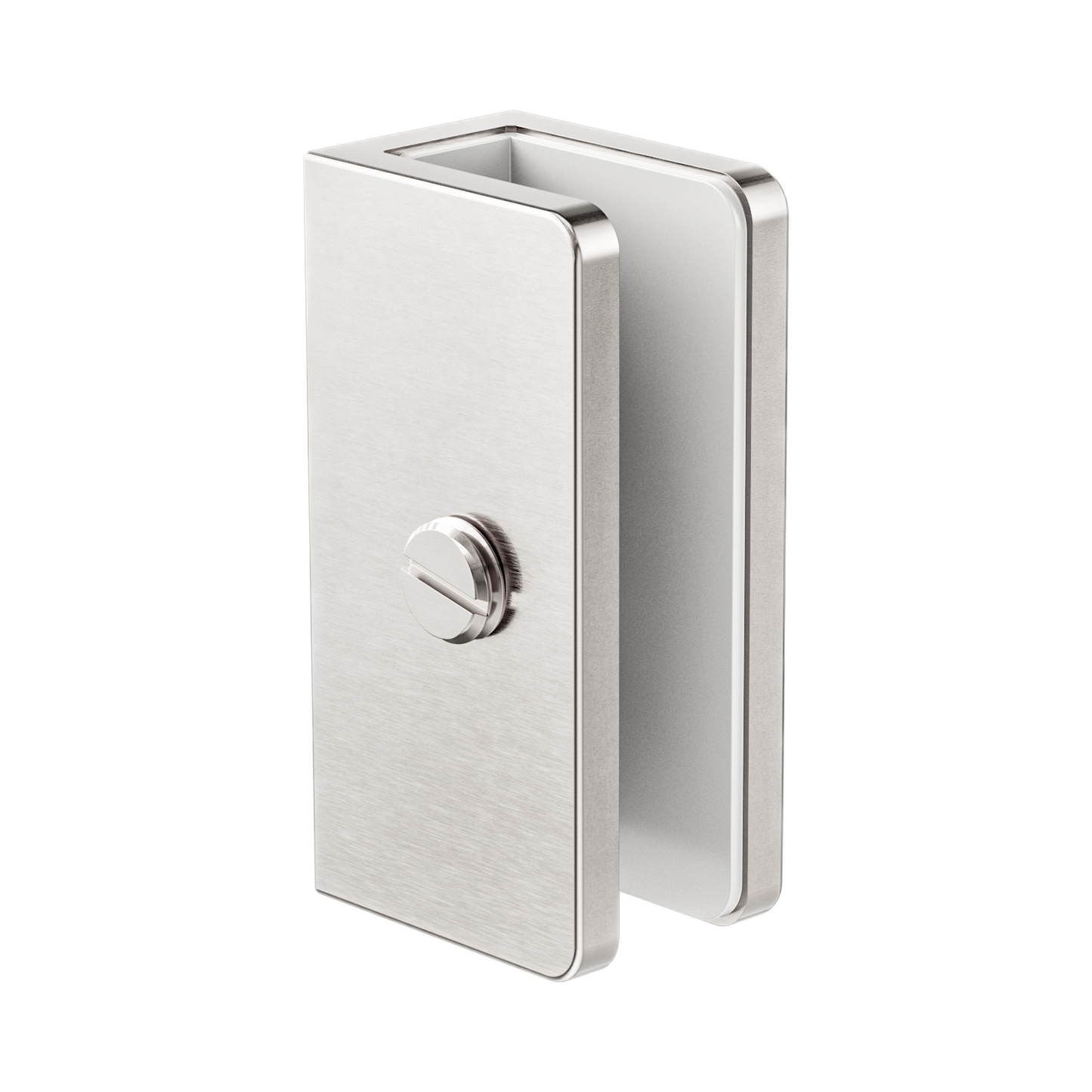 Shower U Bracket 10mm Glass Brushed Nickel