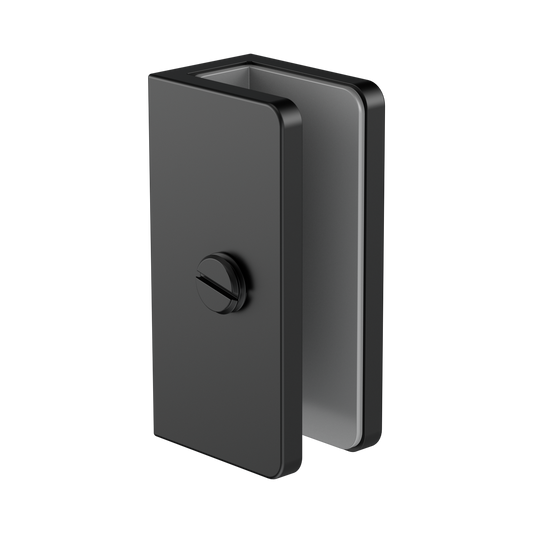 Shower U Bracket 10mm Glass Matte Black