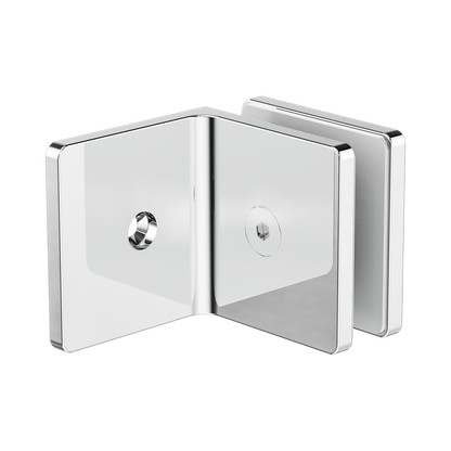 90 Degree Glass To Wall Bracket 10mm Glass