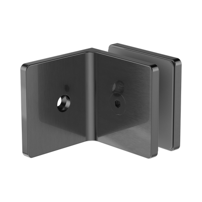 90 Degree Glass To Wall Bracket 10mm Glass