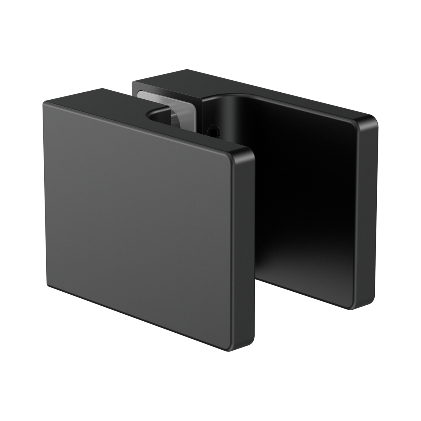 Square Shower Knob Handle Matte Black