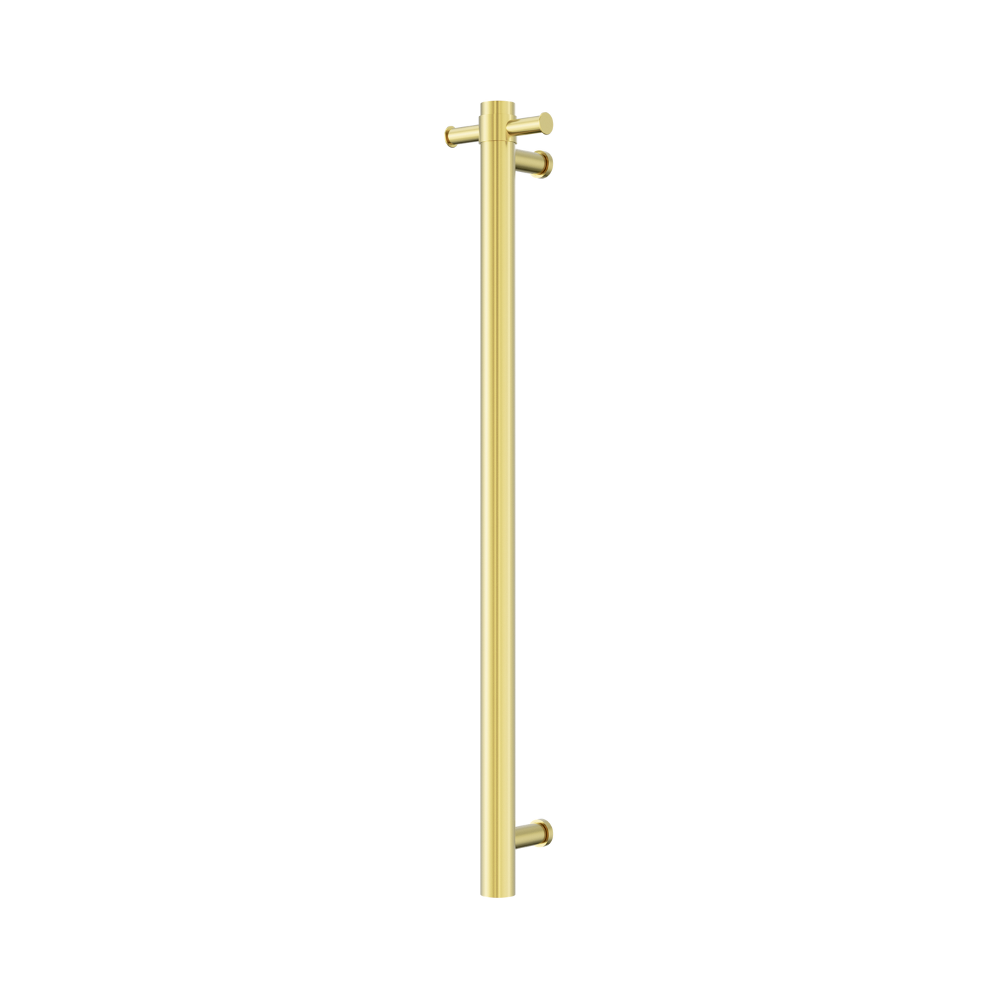 Mecca 240V Single Vertical Heated Towel Rail Brushed Gold