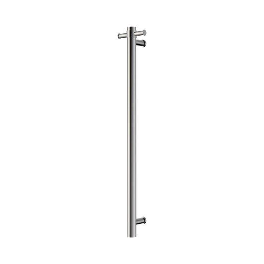 Mecca 240V Single Vertical Heated Towel Rail Chrome