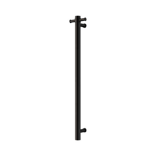 Mecca 240V Single Vertical Heated Towel Rail Matte Black