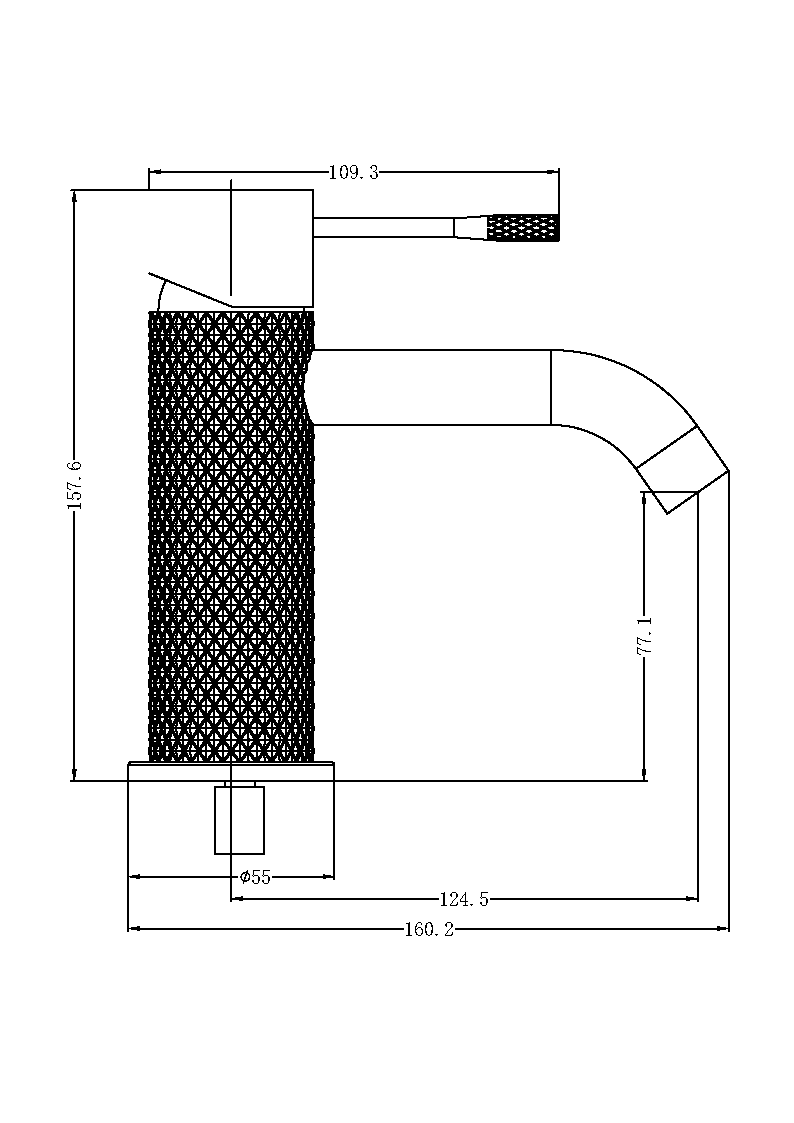 Nero Opal Basin Mixer