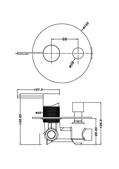 Nero Opal Shower Mixer with Diverter