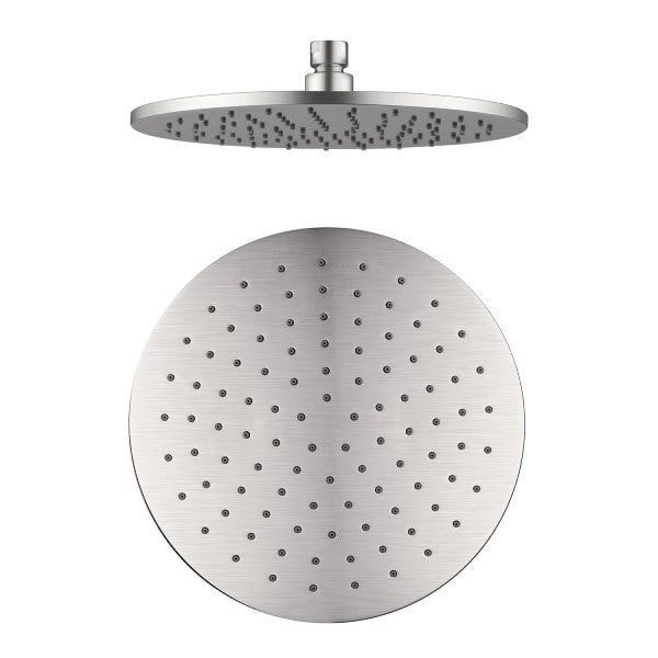 Nero Bianca Flat Rail Round 250mm Combination Shower