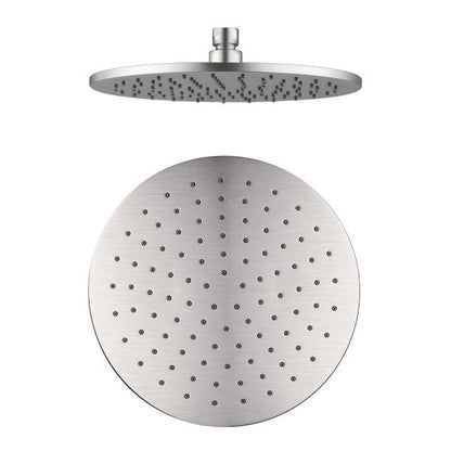 Nero Bianca Flat Rail Round 250mm Combination Shower