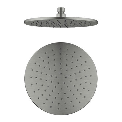 Nero Bianca Flat Rail Round 250mm Combination Shower