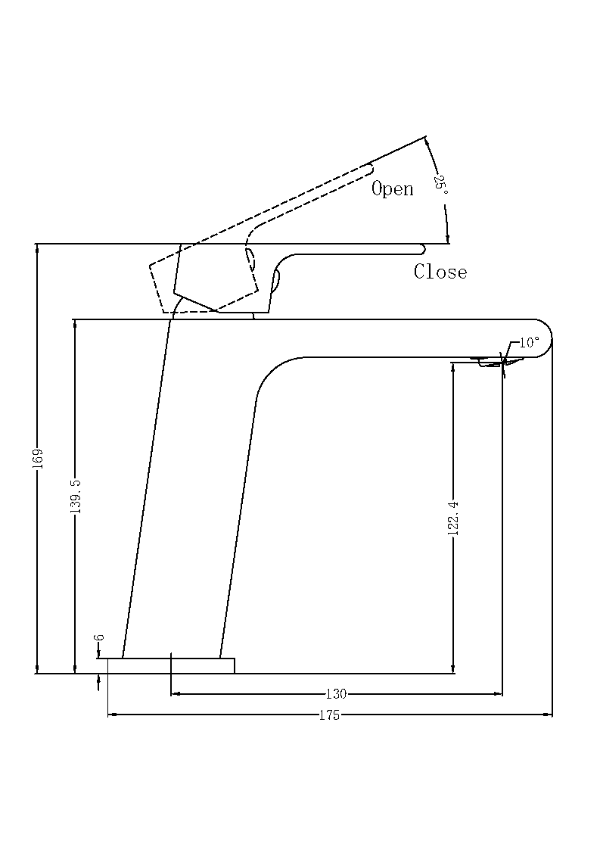 Nero Bianca Basin Mixer