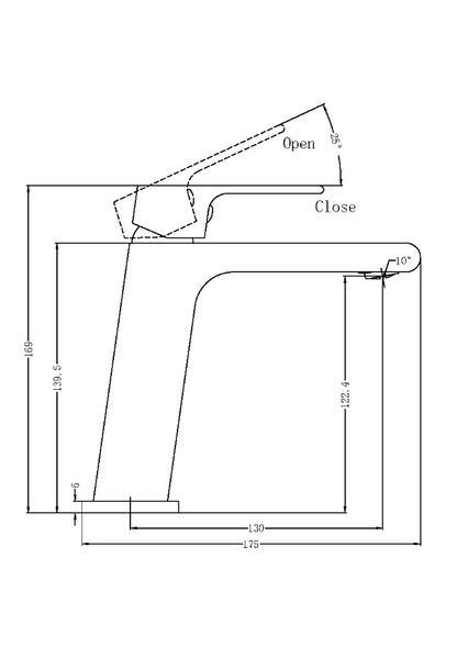 Nero Bianca Basin Mixer