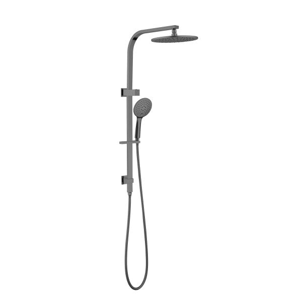 Nero Bianca Flat Rail Round 250mm Combination Shower