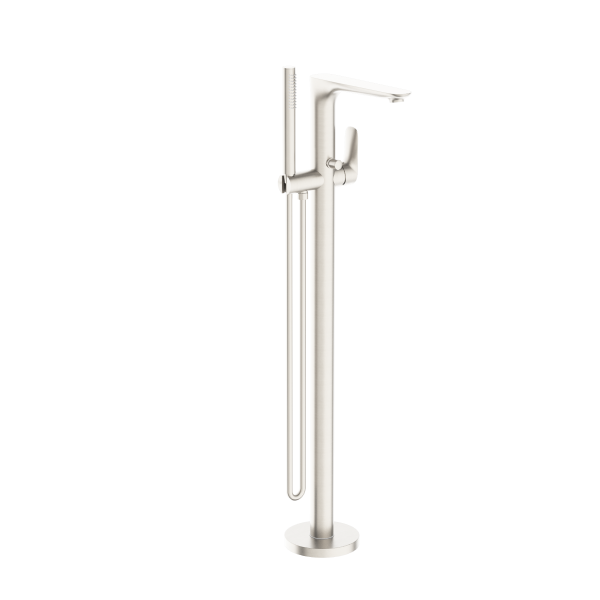 Nero Bianca Freestanding Bath Mixer with Handshower