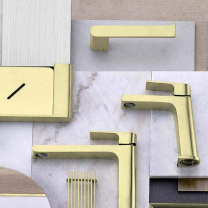 Nero Bianca Metal Shower Shelf Brushed  / NR9087aBG