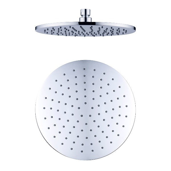 Nero Bianca Flat Rail Round 250mm Combination Shower