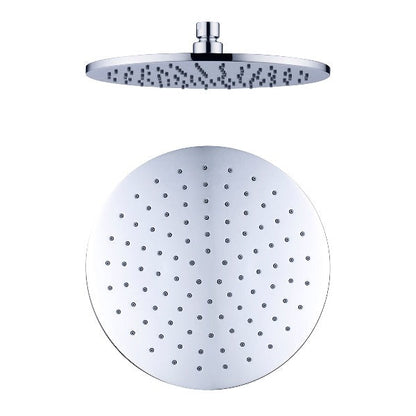 Nero Bianca Flat Rail Round 250mm Combination Shower