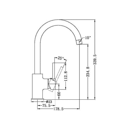 Dolce Gooseneck Sink Mixer