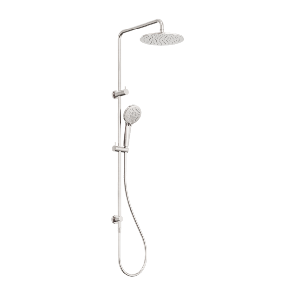 Nero Round Combination Overhead and Handshower on Column