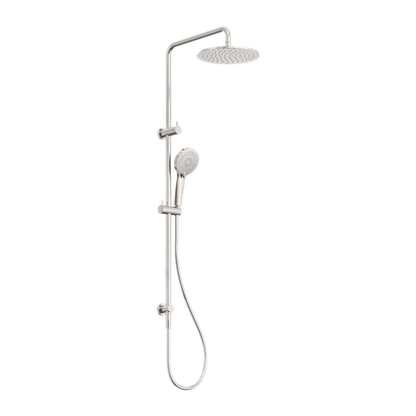 Nero Round Combination Overhead and Handshower on Column