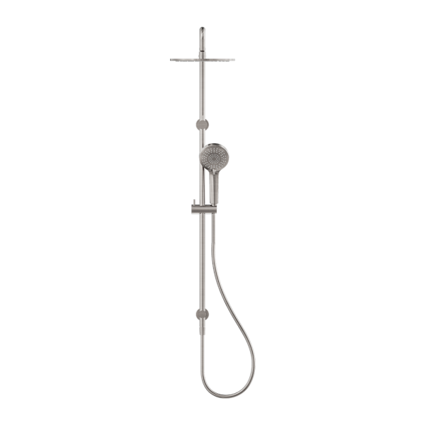 Nero Round Combination Overhead and Handshower on Column