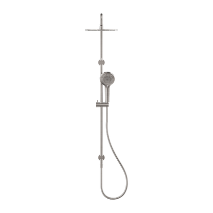 Nero Round Combination Overhead and Handshower on Column