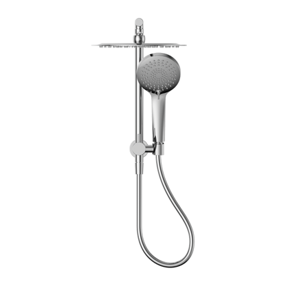 Mecca 2 in 1 Twin Short Shower, 250mm Overhead & Handset