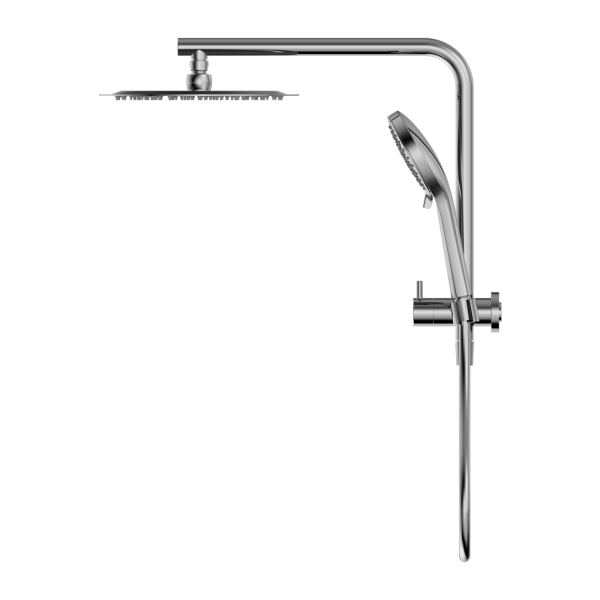 Mecca 2 in 1 Twin Short Shower, 250mm Overhead & Handset