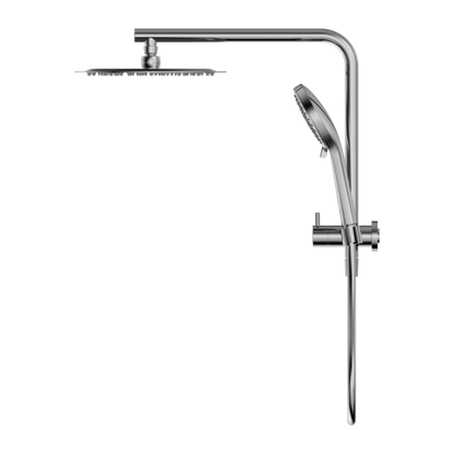 Mecca 2 in 1 Twin Short Shower, 250mm Overhead & Handset