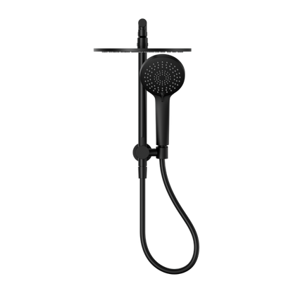 Mecca 2 in 1 Twin Short Shower, 250mm Overhead & Handset