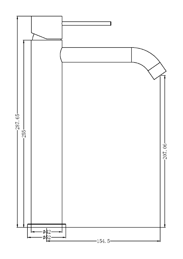 Nero Mecca Tall Basin Mixer
