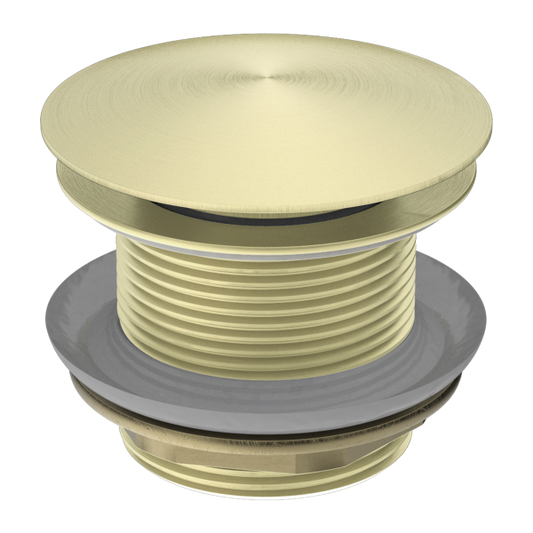 Vogue NRA707BG Brushed  Domed Pull Out Bath Waste No Overflow 40mm