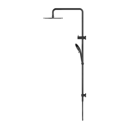 Nero Round Combination Overhead and Handshower on Column