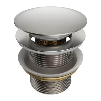Nero Domed Pull Out Bath Waste with Overflow 40mm  NRA710BN