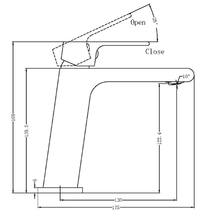 Nero Bianca Basin Mixer