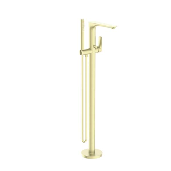 Nero Bianca Freestanding Bath Mixer with Handshower