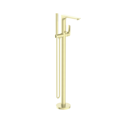 Nero Bianca Freestanding Bath Mixer with Handshower