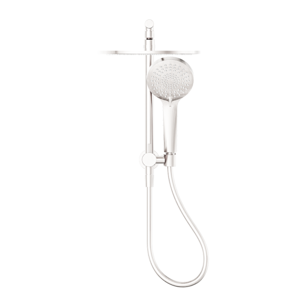 Mecca 2 in 1 Twin Short Shower, 250mm Overhead & Handset