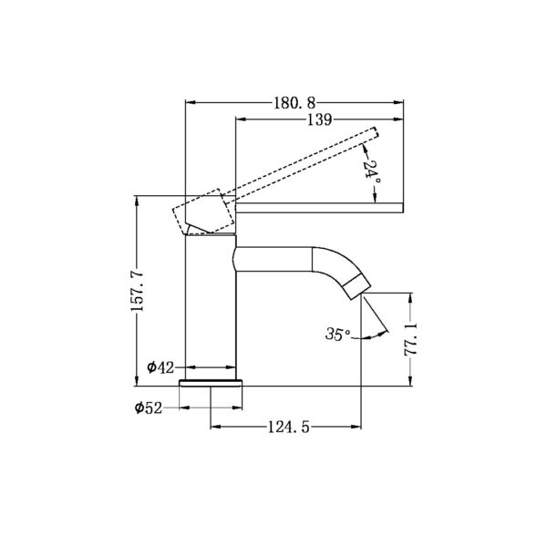 Nero Mecca Care Basin Mixer  NR221901dGM