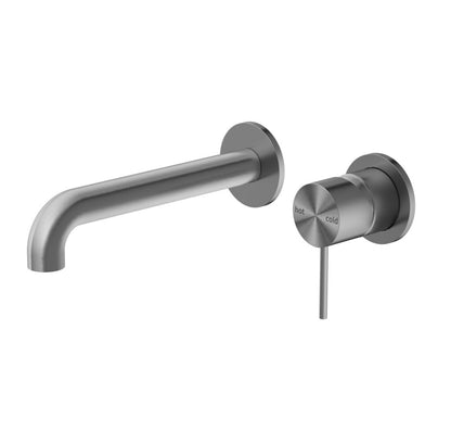 Nero Mecca Wall Basin/Bath Mixer Set Gun Metal