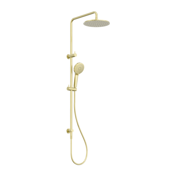 Nero Round Combination Overhead and Handshower on Column