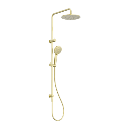 Nero Round Combination Overhead and Handshower on Column