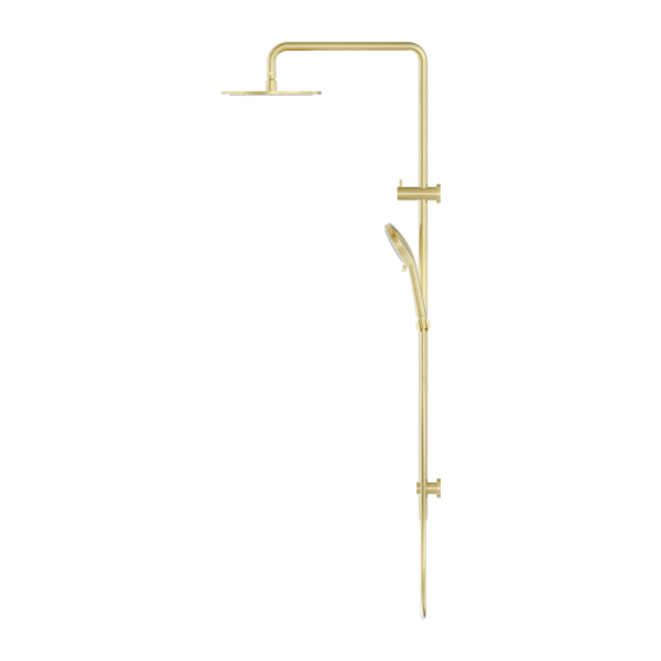 Nero Round Combination Overhead and Handshower on Column