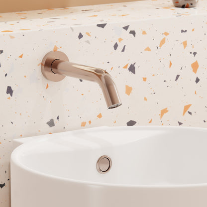 Nero Mecca Wall-Mounted Sensor Tap with 80mm Wall Plate Brushed