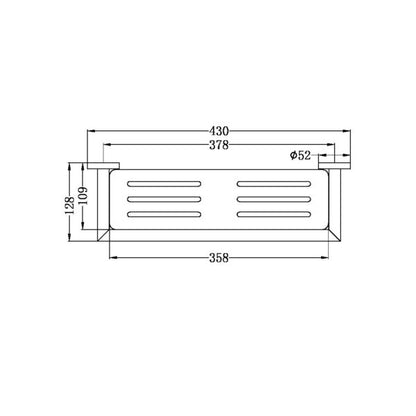Nero Dolce Metal Shower Shelf