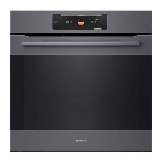 Omega 60cm 21 Function Pyrolytic Oven with AirFry, Dusk Grey