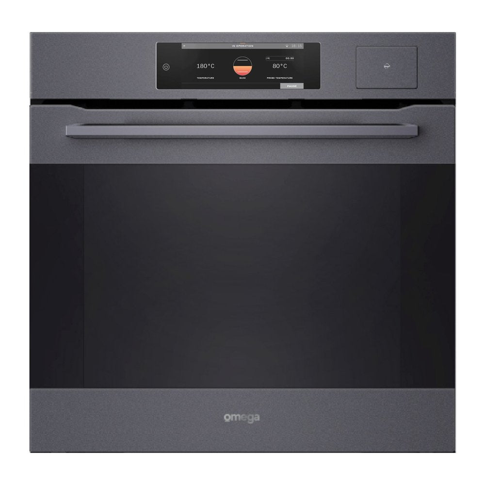 Omega 60cm 29 Function Steam Oven with AirFry, Dusk Grey
