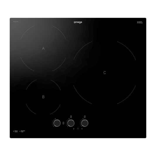 Omega  60cm Induction Cooktop, Knob Controls
