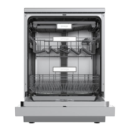 Omega  60cm Freestanding Dishwasher, Stainless Steel